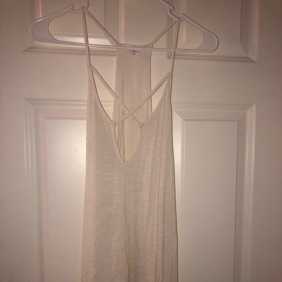 Long ivory tank top - Picture 1 of 2